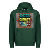 Sports Green reel great dad Premium Hoodie - HRA Design Shop