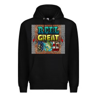 Black reel great dad Premium Hoodie - HRA Design Shop