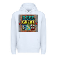 White reel great dad Premium Hoodie - HRA Design Shop