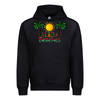 Black aloha beaches Urban Hoodie - CowhideDigitalArt
