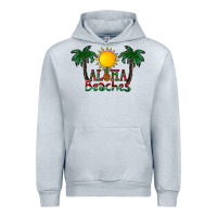 Heather Grey aloha beaches Urban Hoodie - CowhideDigitalArt