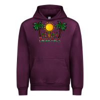 Mauve Wine aloha beaches Urban Hoodie - CowhideDigitalArt
