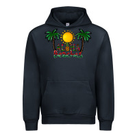 Navy aloha beaches Urban Hoodie - CowhideDigitalArt