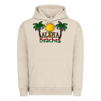 Pigment French Oak aloha beaches Urban Hoodie - CowhideDigitalArt