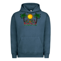 Pigment Midnight Navy aloha beaches Urban Hoodie - CowhideDigitalArt