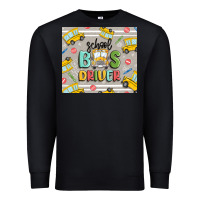 Black school bus driver Premium Sweatshirt - MaliasSmallBusiness