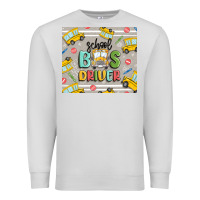 Dove Grey school bus driver Premium Sweatshirt - MaliasSmallBusiness
