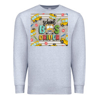 Heather Grey school bus driver Premium Sweatshirt - MaliasSmallBusiness