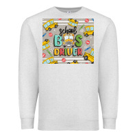 Oatmeal Heather school bus driver Premium Sweatshirt - MaliasSmallBusiness