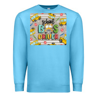 Ocean Blue school bus driver Premium Sweatshirt - MaliasSmallBusiness