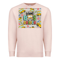 Pale Pink school bus driver Premium Sweatshirt - MaliasSmallBusiness