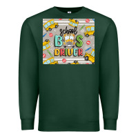Sports Green school bus driver Premium Sweatshirt - MaliasSmallBusiness