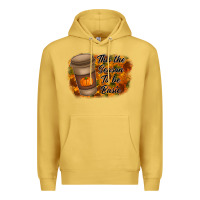 Antique Gold tis the season to be basic Premium Hoodie - RacoonDesign
