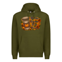 Army Green tis the season to be basic Premium Hoodie - RacoonDesign