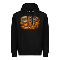 Black tis the season to be basic Premium Hoodie - RacoonDesign