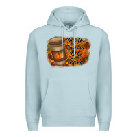 Blue Mist tis the season to be basic Premium Hoodie - RacoonDesign