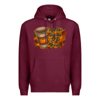 Burgundy tis the season to be basic Premium Hoodie - RacoonDesign