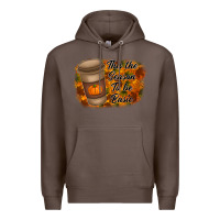 Coffee tis the season to be basic Premium Hoodie - RacoonDesign