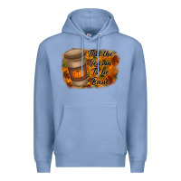 Colony Blue tis the season to be basic Premium Hoodie - RacoonDesign