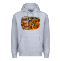 Heather Grey tis the season to be basic Premium Hoodie - RacoonDesign