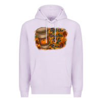 Lilac tis the season to be basic Premium Hoodie - RacoonDesign