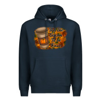 Navy tis the season to be basic Premium Hoodie - RacoonDesign