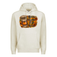 Oatmeal Heather tis the season to be basic Premium Hoodie - RacoonDesign