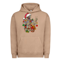 Pigment Burro Christmas lights and skeleton Urban Hoodie - FaDigitalArtStudio
