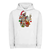 Pigment Lunar Rock Christmas lights and skeleton Urban Hoodie - FaDigitalArtStudio
