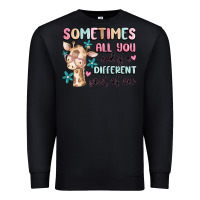 Black sometimes all you need is a different point of  vi Premium Sweatshirt - MaliasSmallBusiness