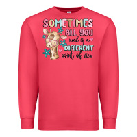 Cardinal sometimes all you need is a different point of  vi Premium Sweatshirt - MaliasSmallBusiness