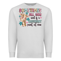 Dove Grey sometimes all you need is a different point of  vi Premium Sweatshirt - MaliasSmallBusiness