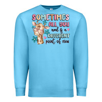 Ocean Blue sometimes all you need is a different point of  vi Premium Sweatshirt - MaliasSmallBusiness