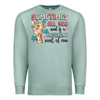 Seafoam sometimes all you need is a different point of  vi Premium Sweatshirt - MaliasSmallBusiness