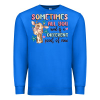 True Royal sometimes all you need is a different point of  vi Premium Sweatshirt - MaliasSmallBusiness
