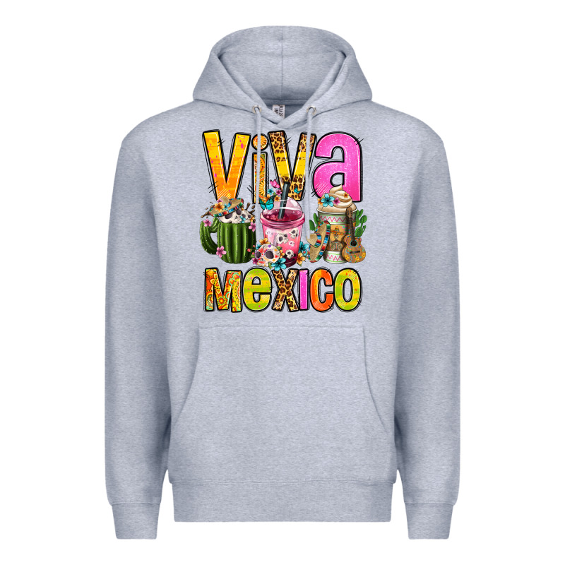 Viva Mexico Mexican Coffee Cups Premium Hoodie by FaDigitalArtStudio | Teevron