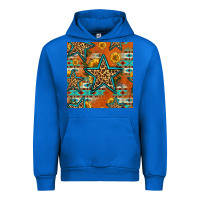 Cobalt western stars seamless pattern Urban Hoodie - HRA Design Shop