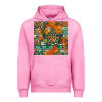 Fuchsia Pink western stars seamless pattern Urban Hoodie - HRA Design Shop