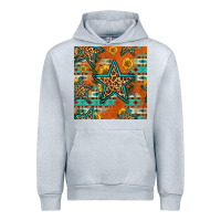 Heather Grey western stars seamless pattern Urban Hoodie - HRA Design Shop