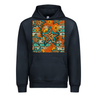 Navy western stars seamless pattern Urban Hoodie - HRA Design Shop