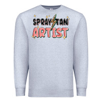 Heather Grey spray tan artist Premium Sweatshirt - MaliasSmallBusiness