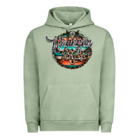 Pigment Oil Green wranglinn mama Urban Hoodie - RacoonDesign