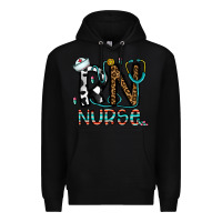 Black rn nurse Premium Hoodie - CowhideDigitalArt