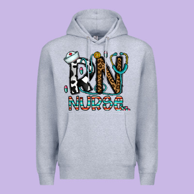 Rn Nurse Premium Hoodie Designed By Cowhidedigitalart