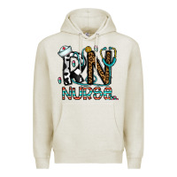 Oatmeal Heather rn nurse Premium Hoodie - CowhideDigitalArt