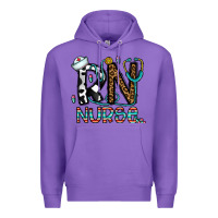 Purple rn nurse Premium Hoodie - CowhideDigitalArt
