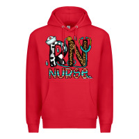 Red rn nurse Premium Hoodie - CowhideDigitalArt