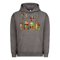 Pigment Tornado christmas skeleton coffee cups Urban Hoodie - FaDigitalArtStudio