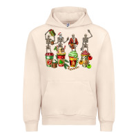 Sandshell christmas skeleton coffee cups Urban Hoodie - FaDigitalArtStudio