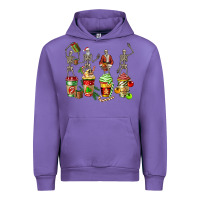 Tulip christmas skeleton coffee cups Urban Hoodie - FaDigitalArtStudio